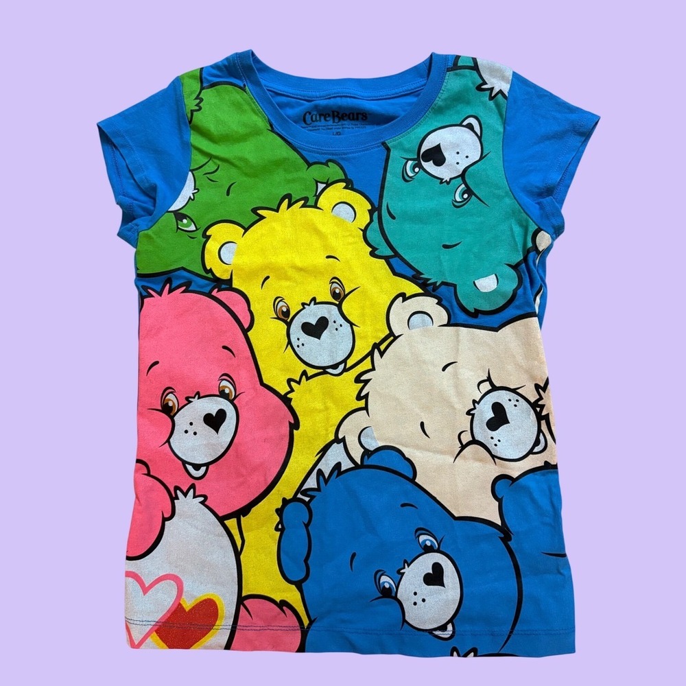 Y2K Care Bears Graphic Baby Tee Short Sleeve All Over Print Shirt Scene #19